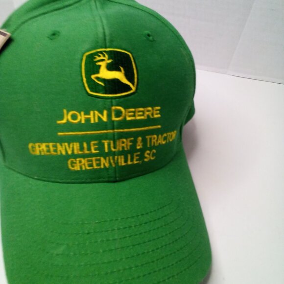 John Deere Hat Cap Adjustable Snap Back Green Greenville SC - Picture 3 of 9